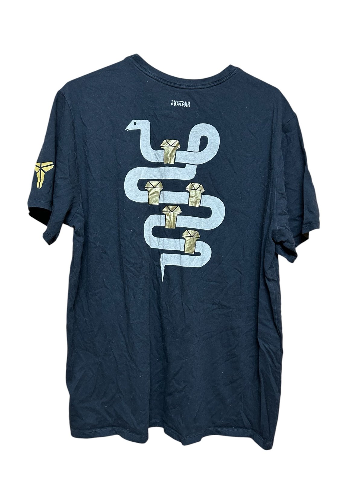 Nike Kobe Bryant 5 championship rings black mamba graphic t shirt 2XL