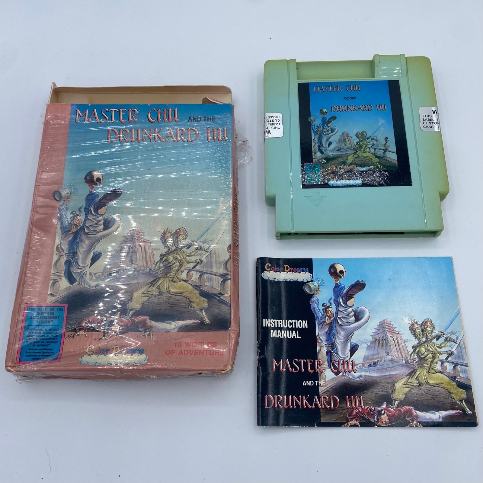 Master Chu and the Drunkard Hu (Nintendo NES, 1989) w/ Box and Manual