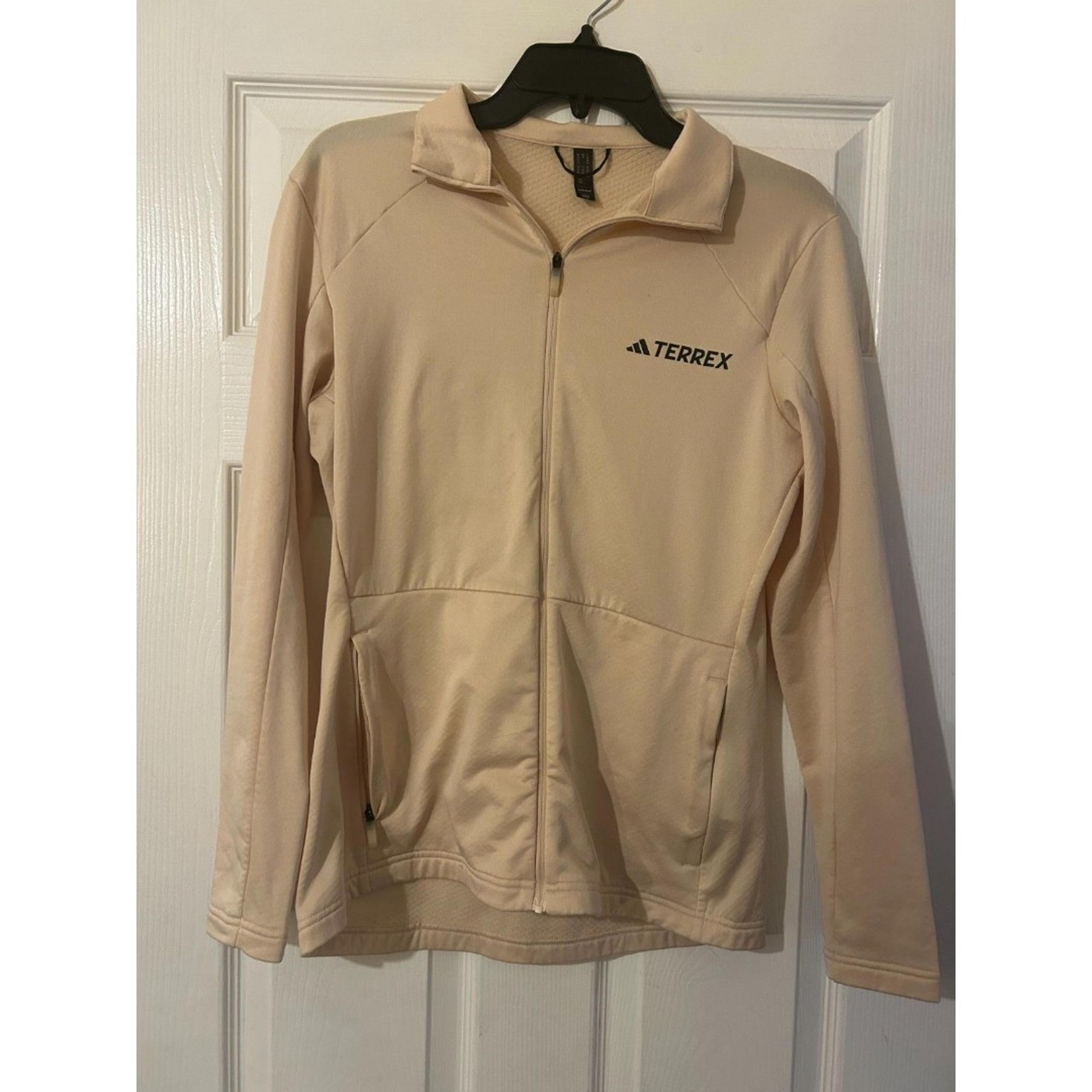 Adidas Terrex Womens Full Zip Sweatshirt Womens Medium Beige
