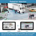 6CH AI WiFi GPS Sentry Mode RV Backup Camera System 10.1 Touch Screen Monitor w