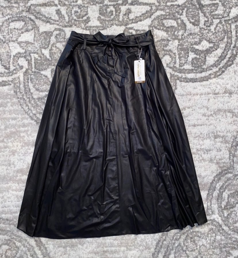 Leather Full Length Skirt