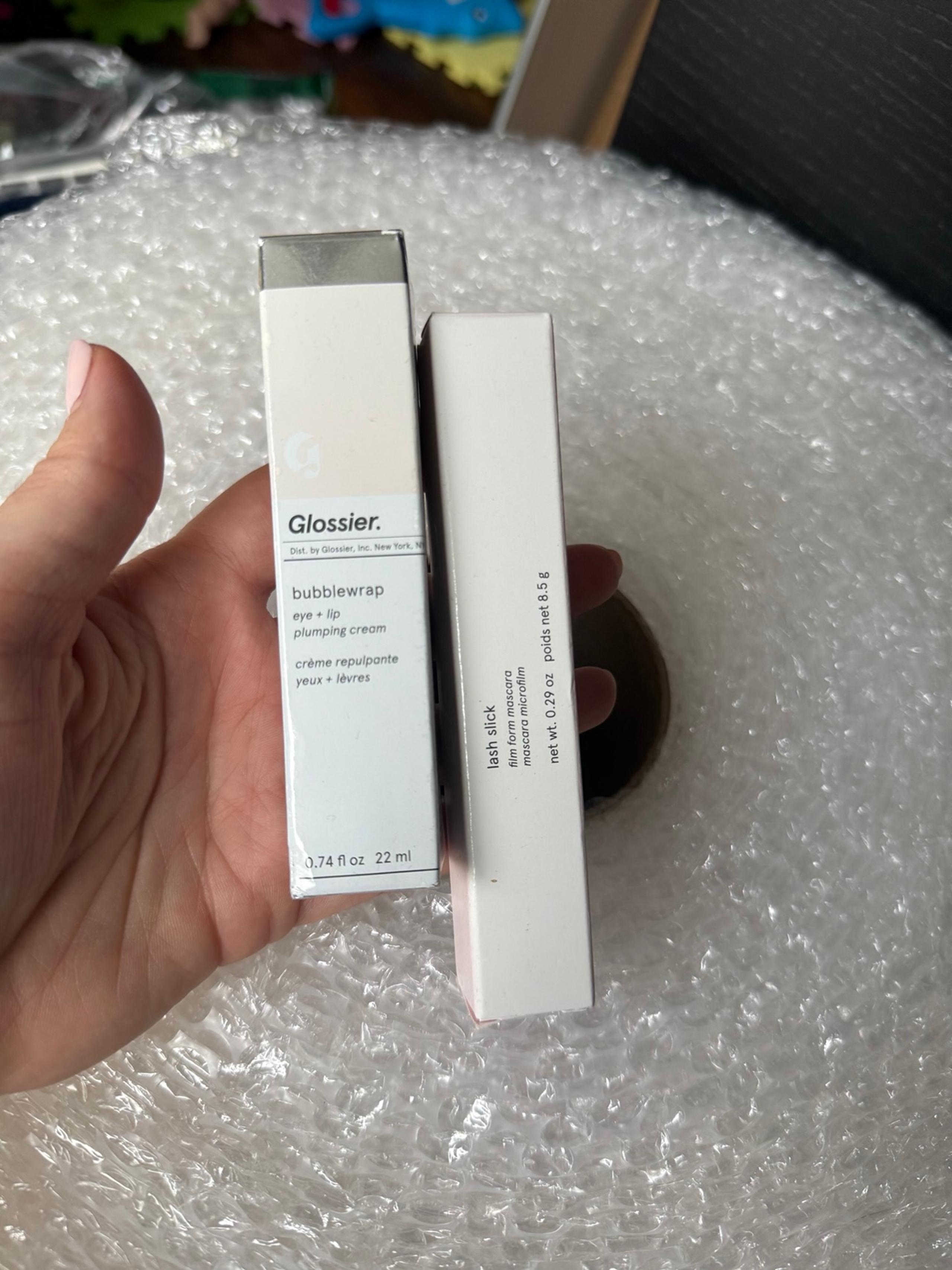 Glossier Bubblewrap Eye + Lip Cream & Lash Slick Mascara