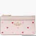 Kate spade pink heart Boxed Madison Heart Studs Large Slim Card Holder purse