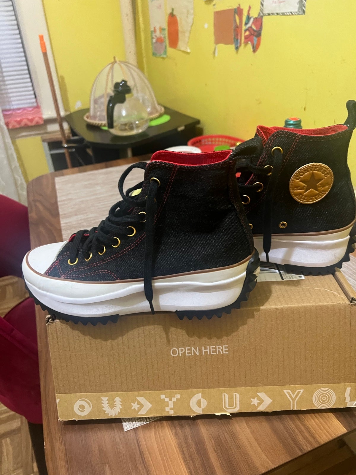 Converse Chunky High To Custom Made Womens Size 8 New
