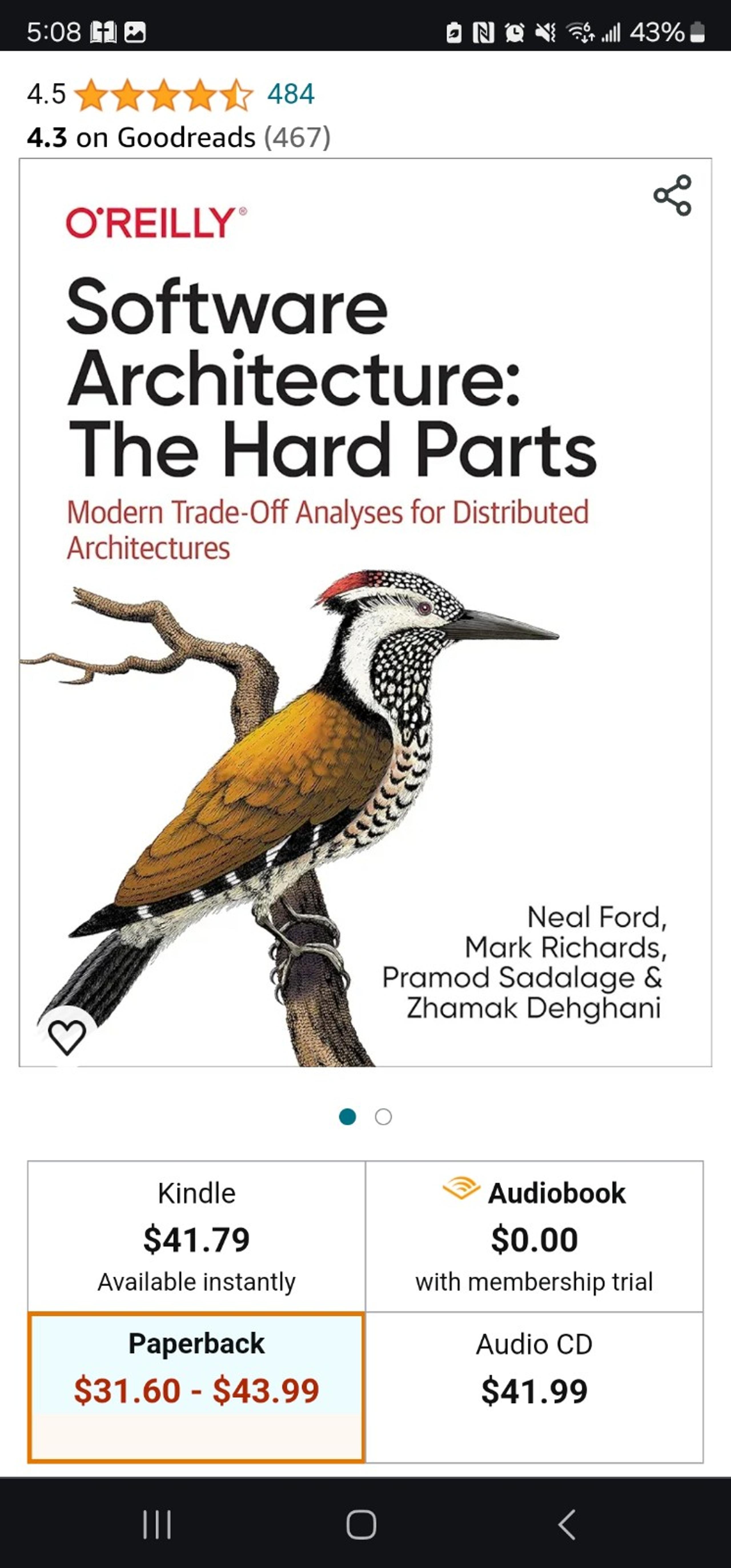 Software Architecture: The Hard Parts (Modern Trade-off Analyses for Distributed