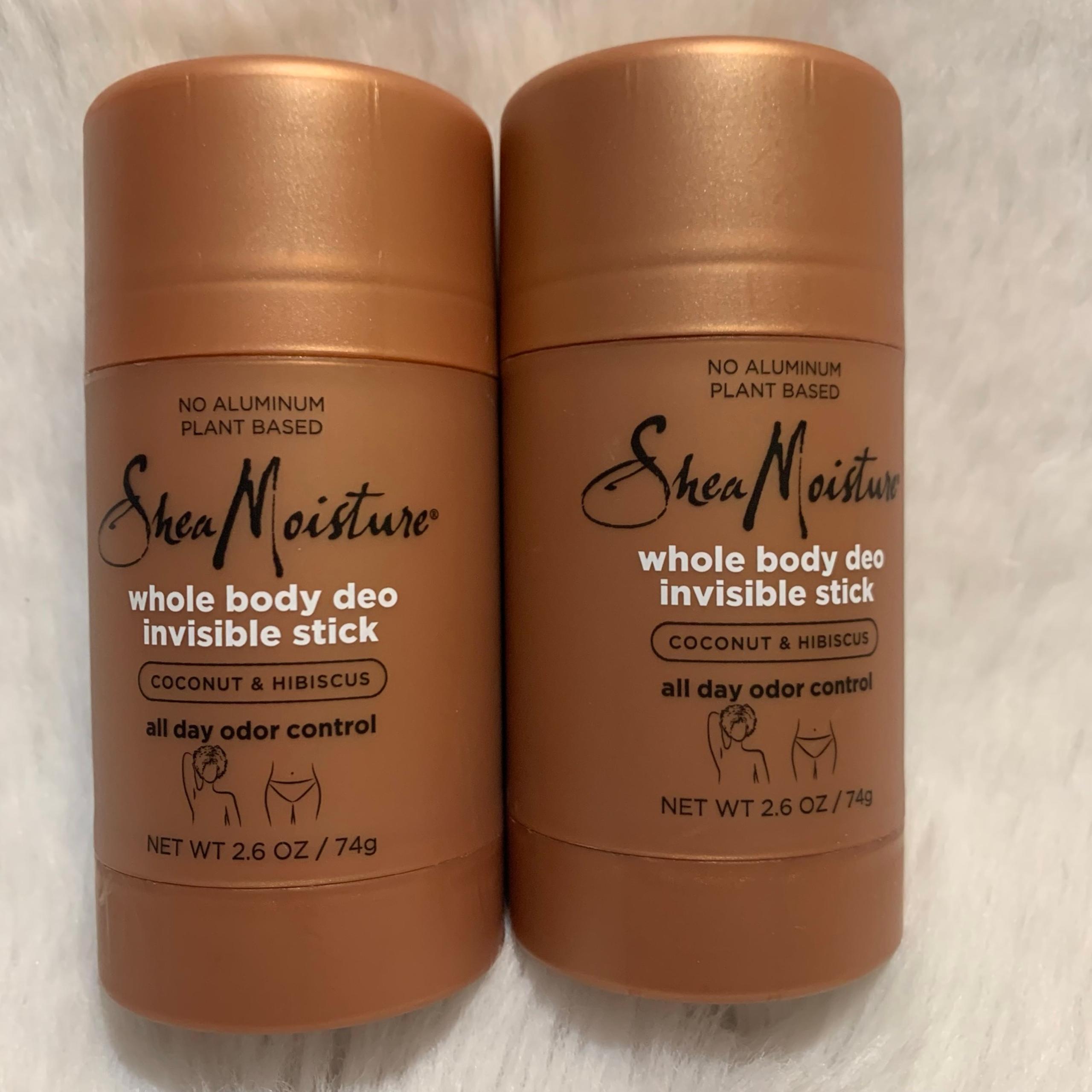 NEW Set of 2 Shea Moisture Whole Body Deo Invisible Stick 2.6oz each
