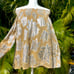 muche muchette gold jacquard blouse one size