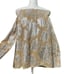 muche muchette gold jacquard blouse one size