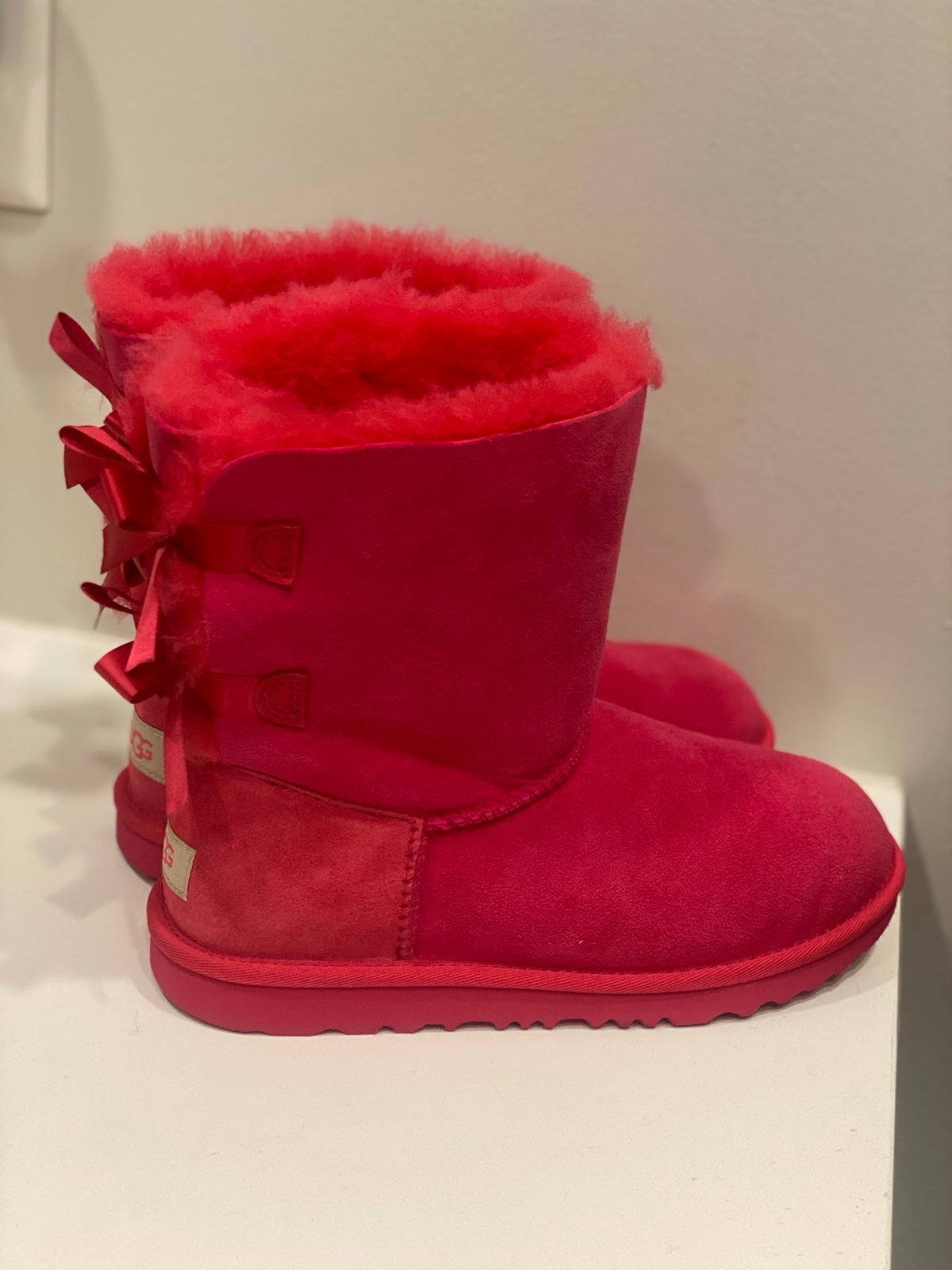 UGG Bailey Bow Hot Pink Boots