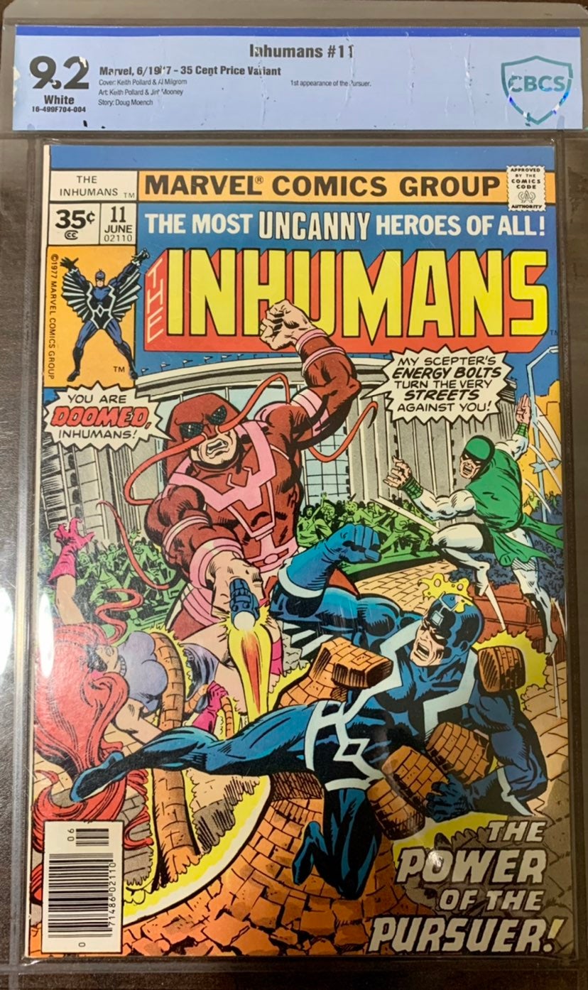 Inhumans 35 Cent Variant #11 CBCS NM - 9.2 1977
