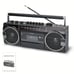 Vintage Radio with Wireless Connection, AM/FM/SW, USB and SD Card cassette NEW