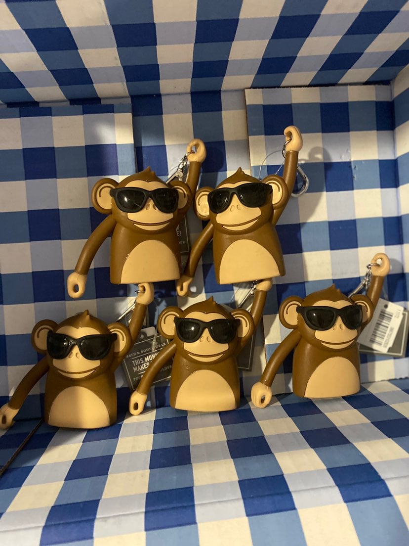 Monkey pocketbac holders bath and body w