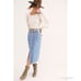 NWT FREE PEOPLE Sidney Midi Jean Skirt S
