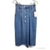 NWT FREE PEOPLE Sidney Midi Jean Skirt S