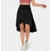Halara Breezeful High Waisted Asymmetrical Ruffle High Low Skirt Black Size M