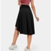 Halara Breezeful High Waisted Asymmetrical Ruffle High Low Skirt Black Size M