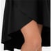 Halara Breezeful High Waisted Asymmetrical Ruffle High Low Skirt Black Size M