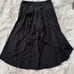 Halara Breezeful High Waisted Asymmetrical Ruffle High Low Skirt Black Size M