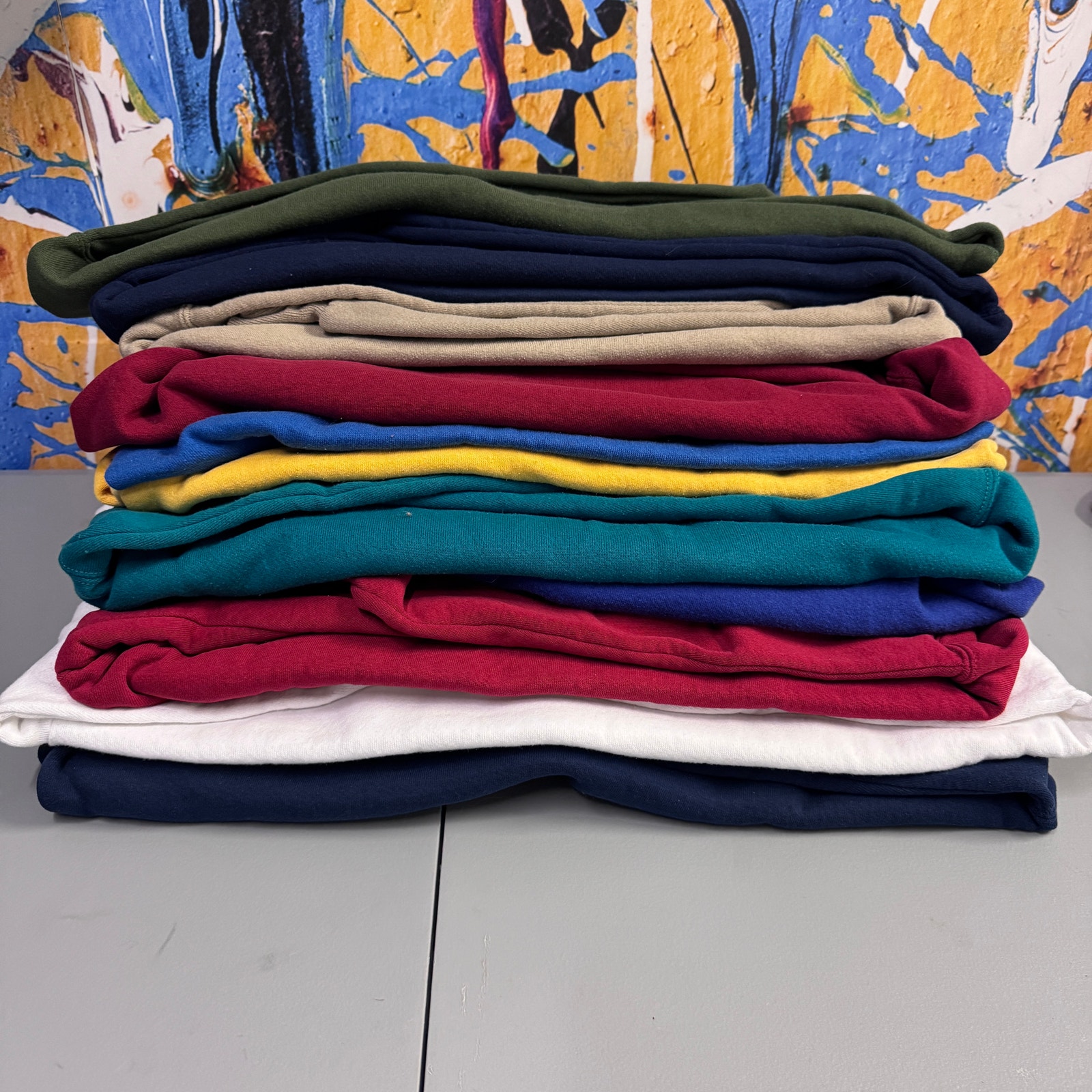 Lot of Vintage Blank Crewnecks x 12 (Russell Athletics, TULTEX, LEE etc)