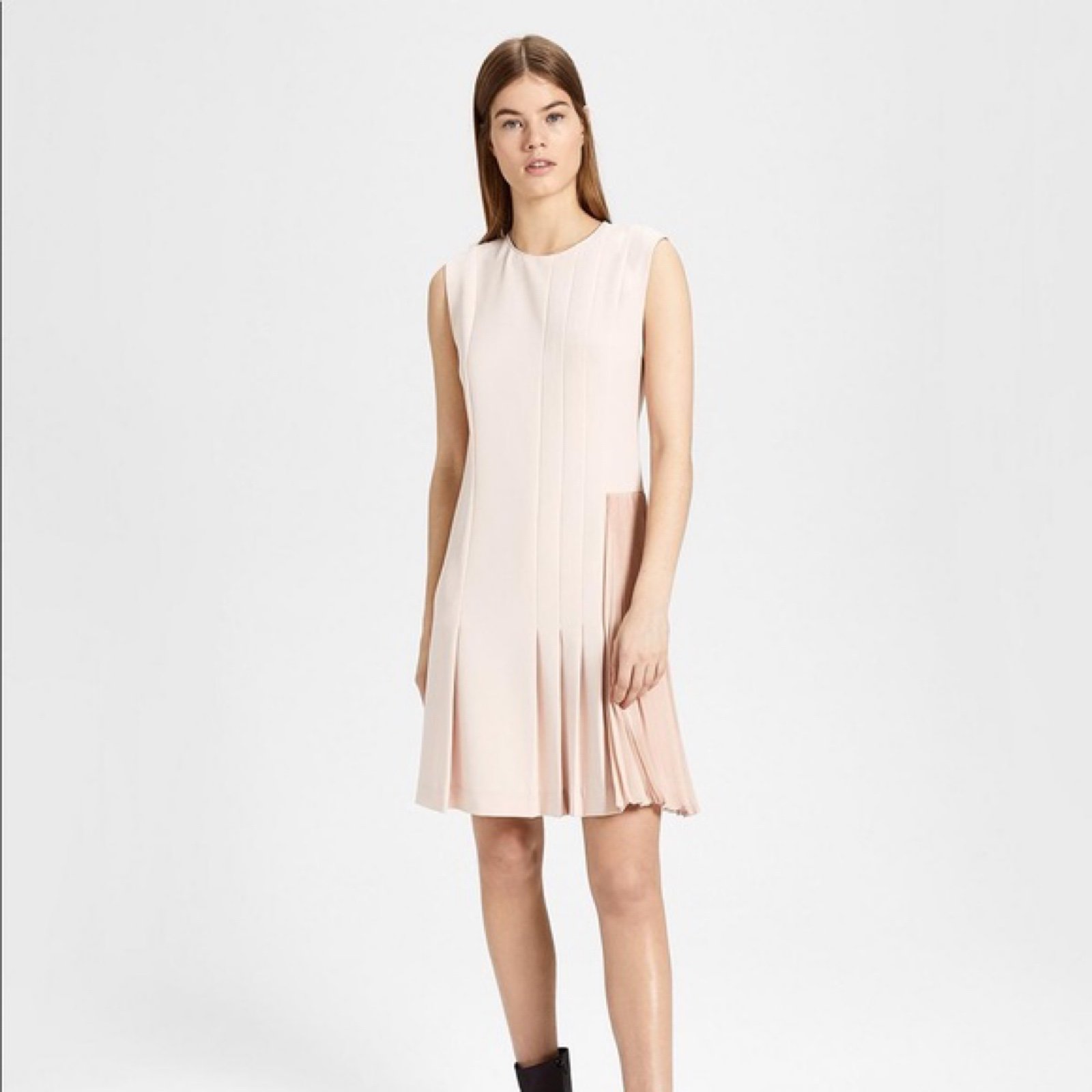 Theory pleated day dress cheap