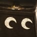 Aria Jewels Diamond Accent Crescent Moon Studs