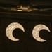 Aria Jewels Diamond Accent Crescent Moon Studs