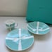 Tiffany & Co Blue Bow 3-piece Made in Japan China Set- Comes with Box