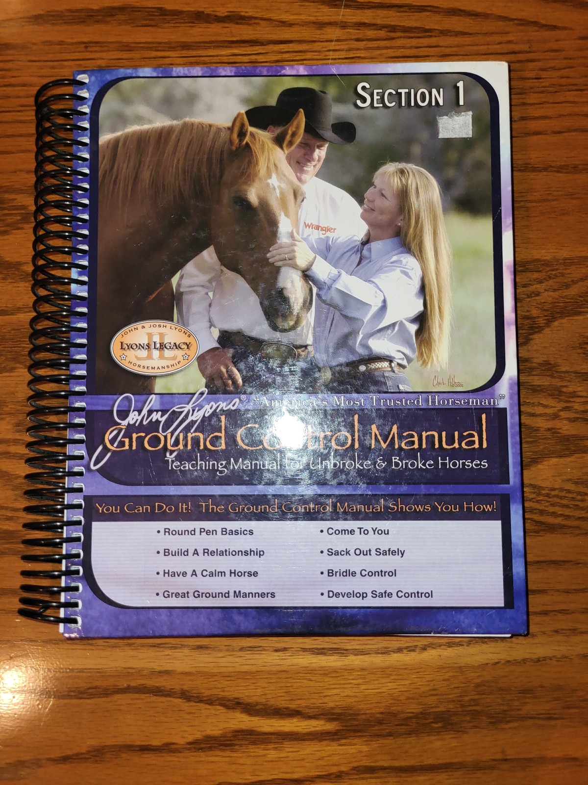 John Lyons Ground Control Manual Spiral HORSES