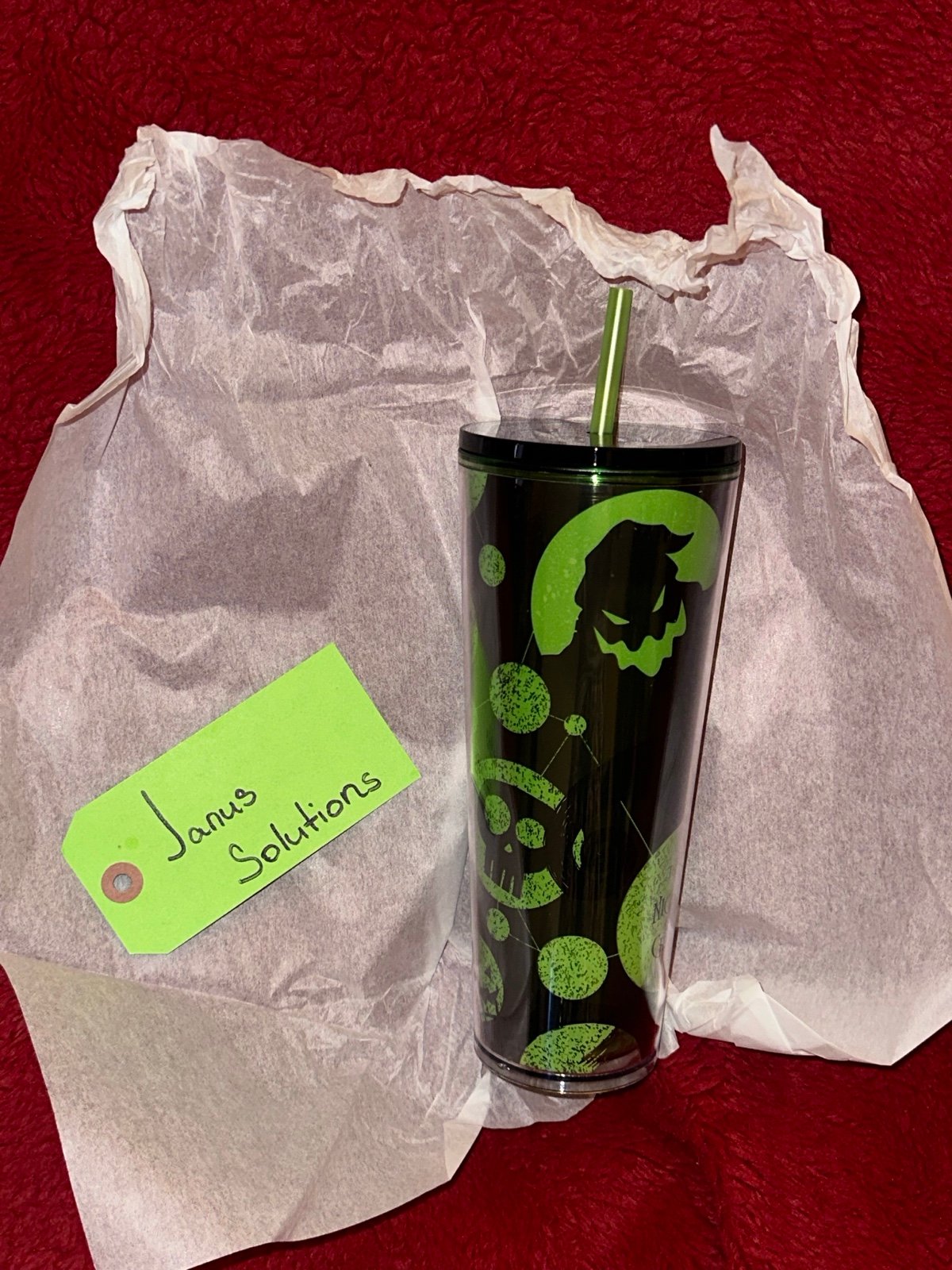Disney The Nightmare Before Christmas Starbucks Tumbler with Straw 2024 SHIP NOW