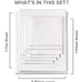 6 Piece King Size Sheet Set- White