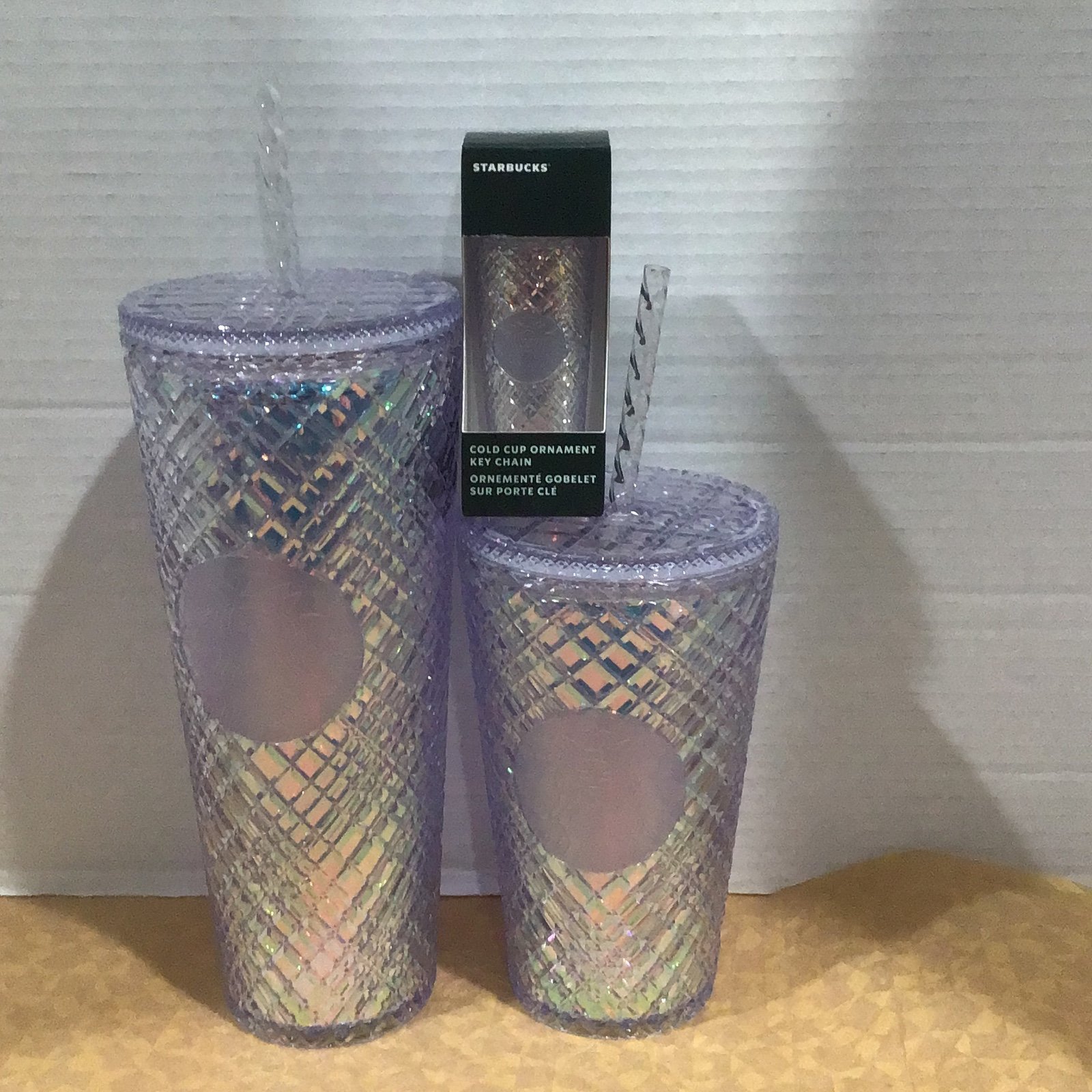 Starbucks TUMBLER SET (24oz, 16oz, & Cold Cup Key Chain )