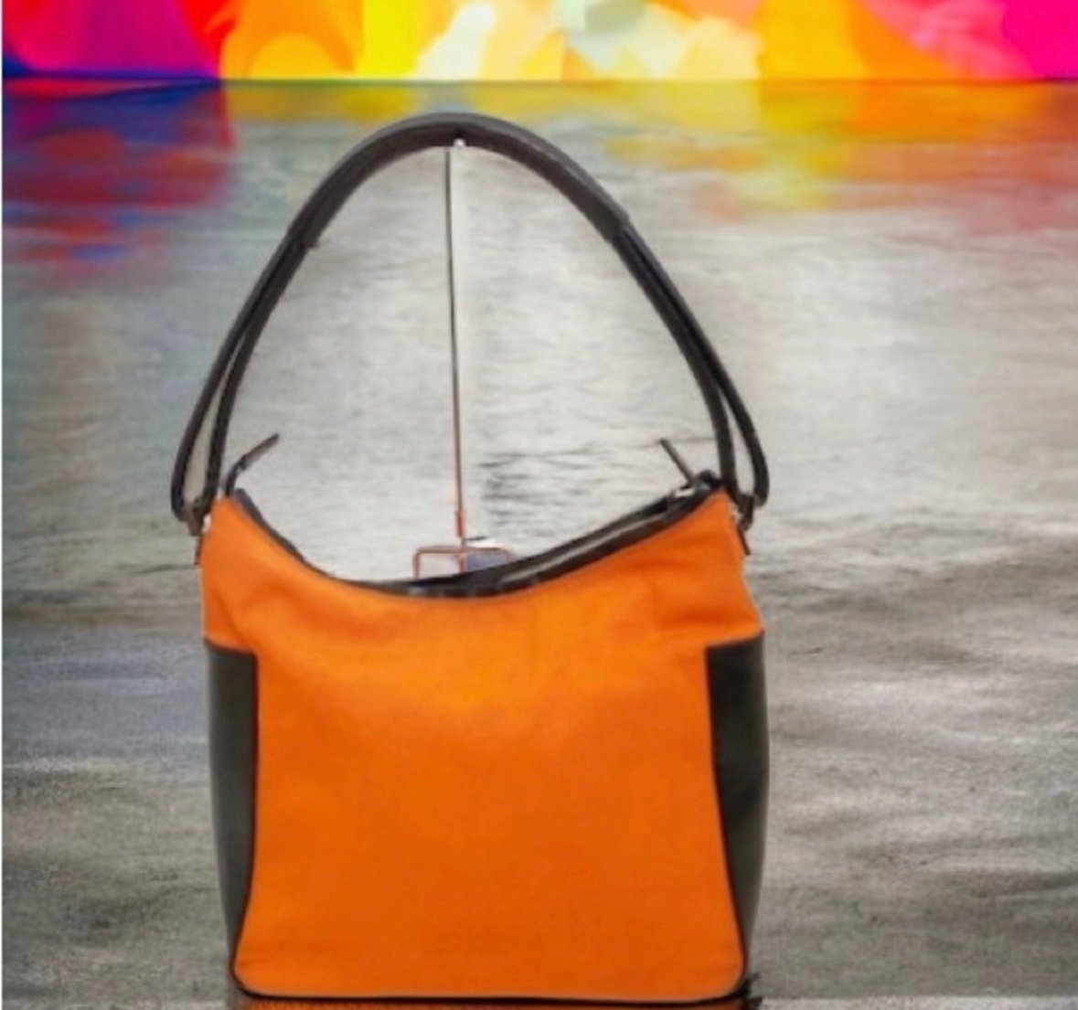 Pre-own vintage Gucci cloth Orange supper rare bag