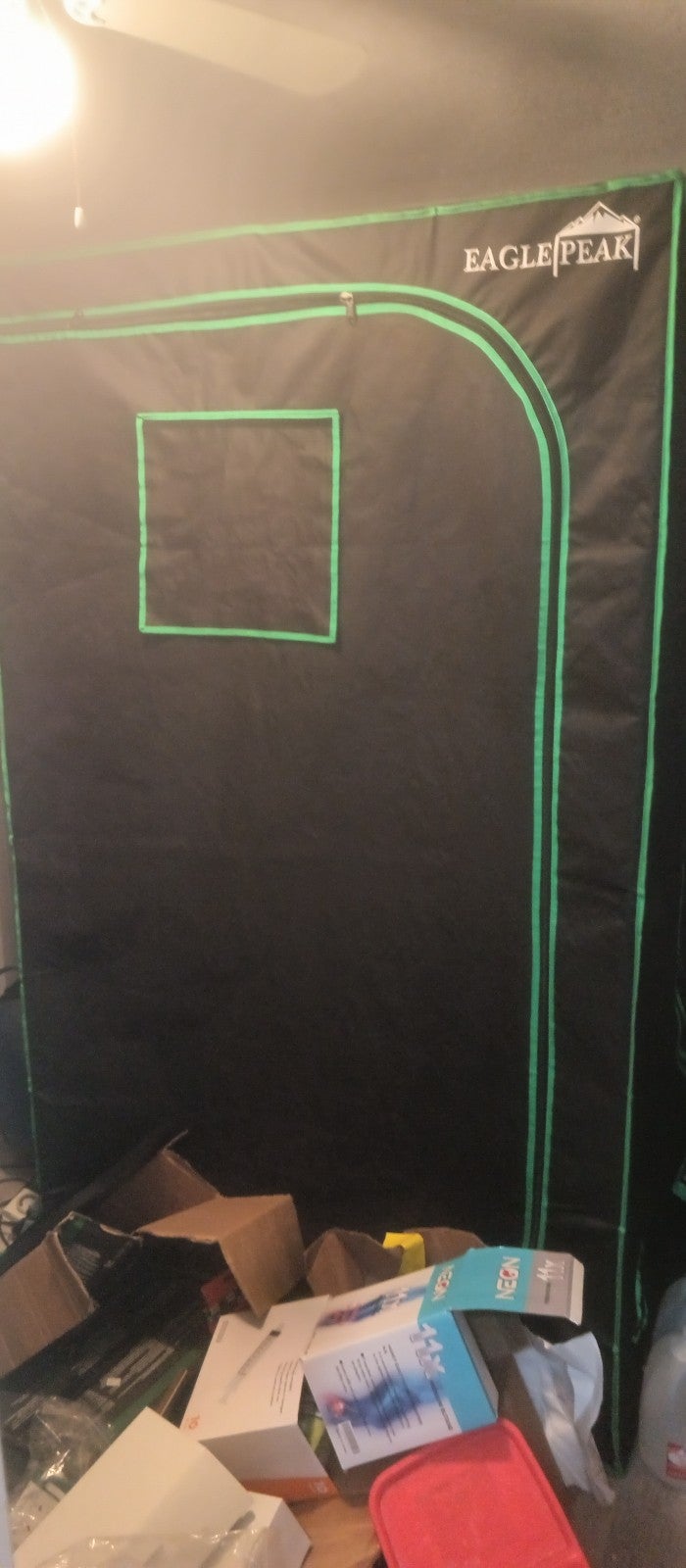 grow tent and 6 inline fan with controller