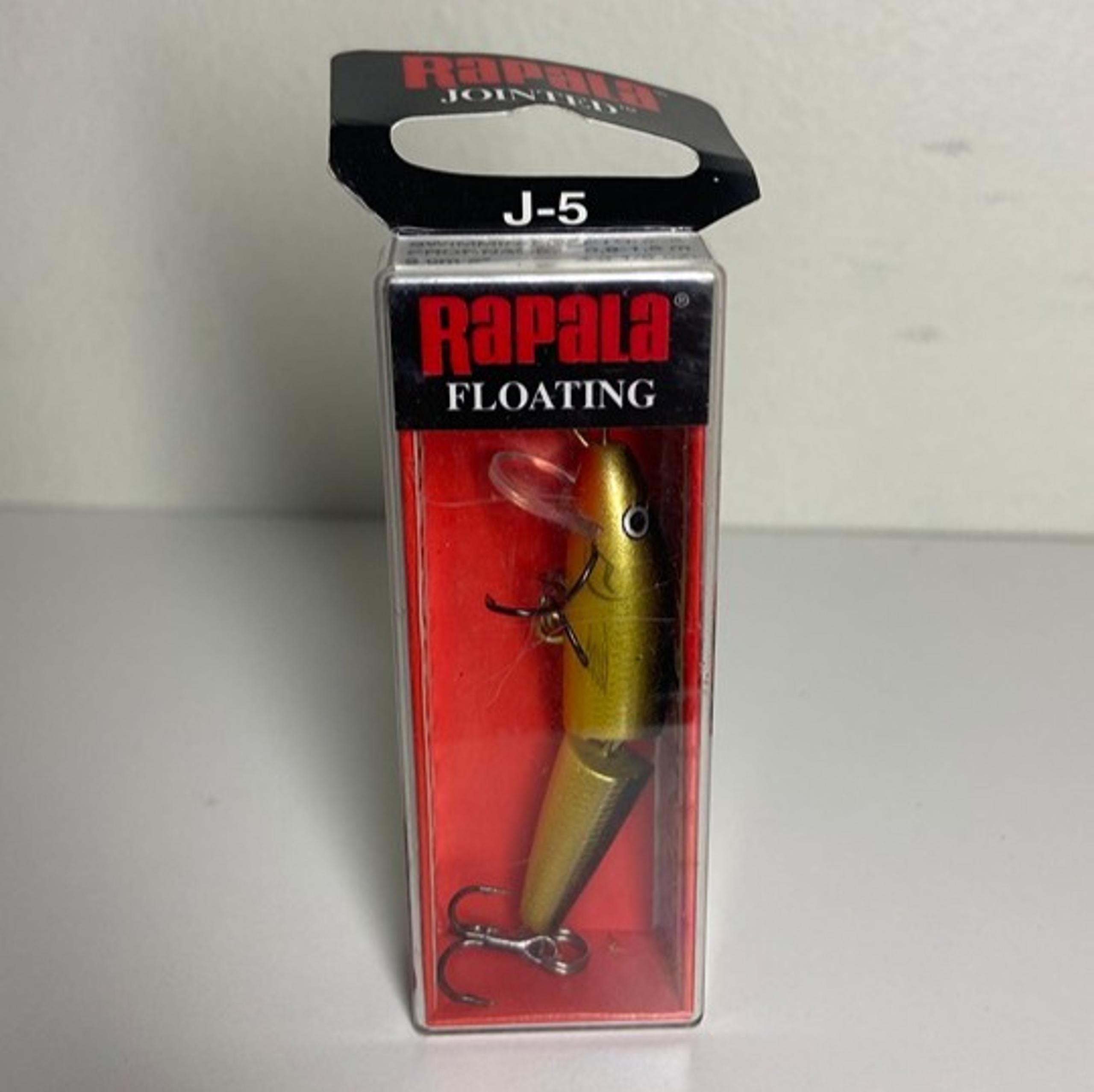Rapala Jointed Balsa Floating Minnow Crankbait Gold J-5 Fishing Lure Bait