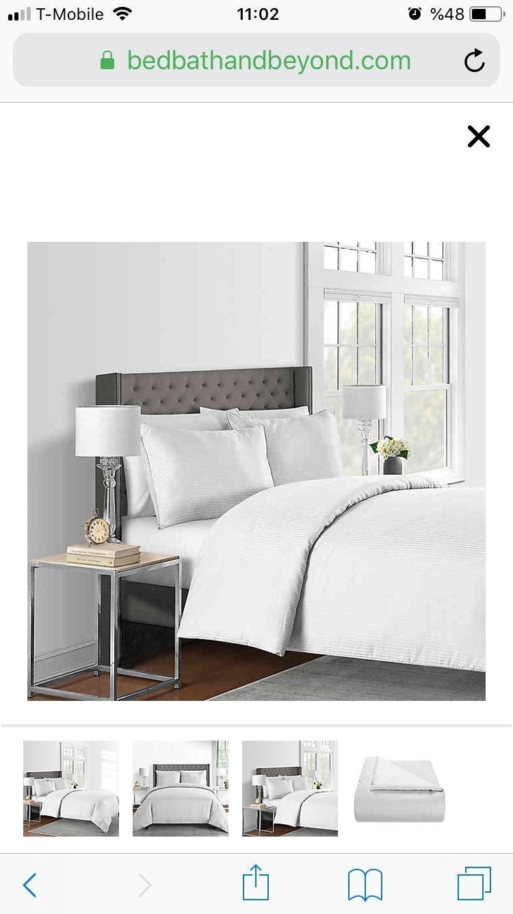 625-Thread-Count Queen Duvet Cover Set