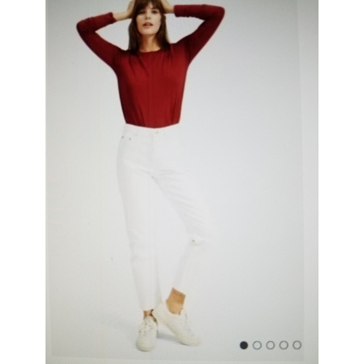 Everlane The 90's Cheeky Straight Leg Jean in Bone Womens Denim Pants Size 28