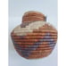 2 Primitive Coil Baskets Hand Woven Pakistan Xtra Fine Color Potter 12 & 2.5
