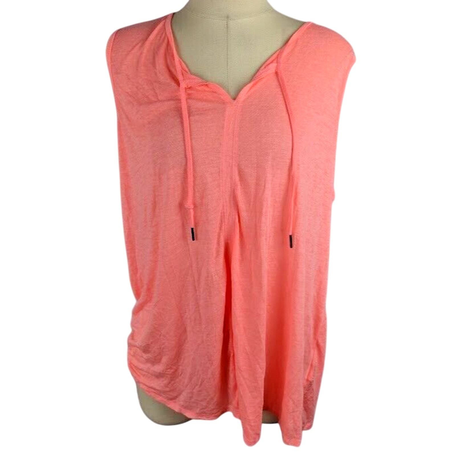 Calvin Klein Performance Plus Size Peasant Tank Top Flamingo Size 3X