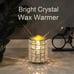 Crystal Wax Melt Warmer Electric Oil Burner Wax Melt For Home, Kitchen Silver