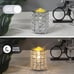 Crystal Wax Melt Warmer Electric Oil Burner Wax Melt For Home, Kitchen Silver