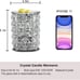 Crystal Wax Melt Warmer Electric Oil Burner Wax Melt For Home, Kitchen Silver
