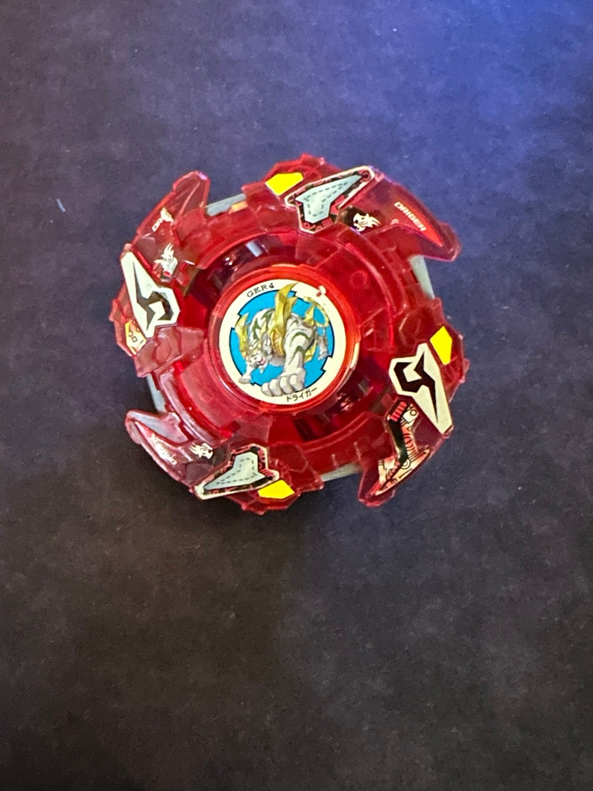 Drigger F Vintage Plastic Beyblade Recolor Red