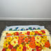 2 Vintage Floral Bath Towels