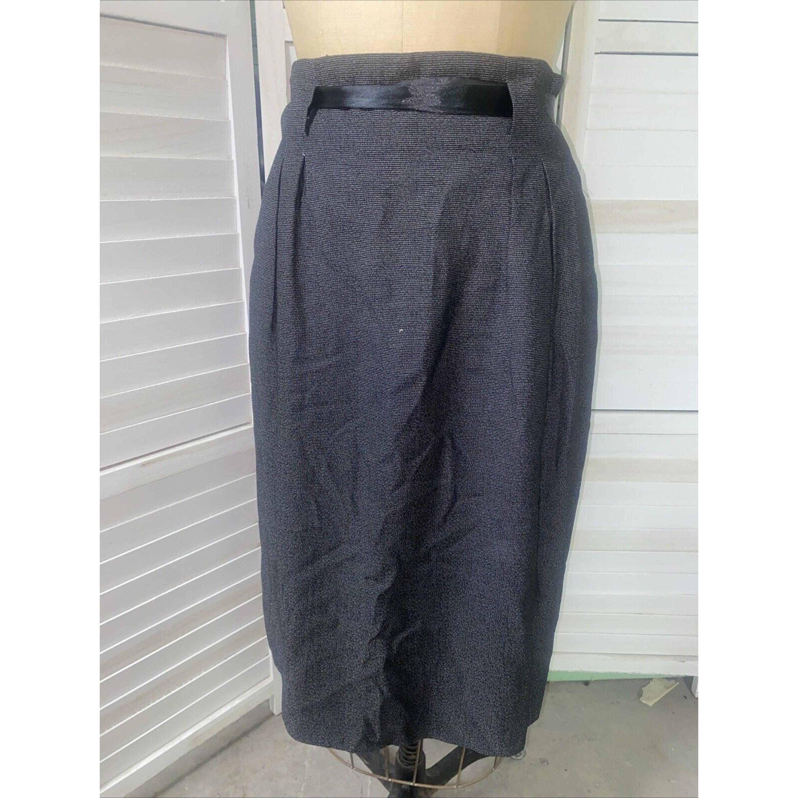 Evan Picone Women’s Maxi Pencil Skirt Wool Blend (?) High Waist Lined Sz Large