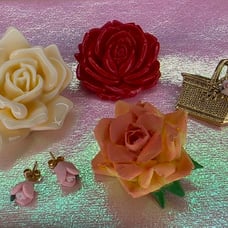 Elegant Earrings & Floral Brooch Jewelry