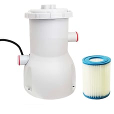 Pool Filter Pump for Above Ground Pool, 800 GPH Pump Flow Rate Cartridge Filter