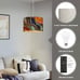 Plug in Pendant Light Abstract Diagonal Geometric Vibrant Colored Polarized Ligh