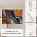 Plug in Pendant Light Abstract Diagonal Geometric Vibrant Colored Polarized Ligh