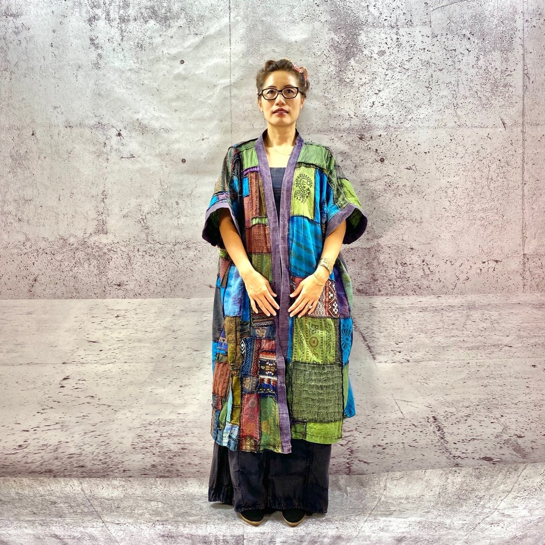 Handmade Patchwork Dashi Kimono Duster