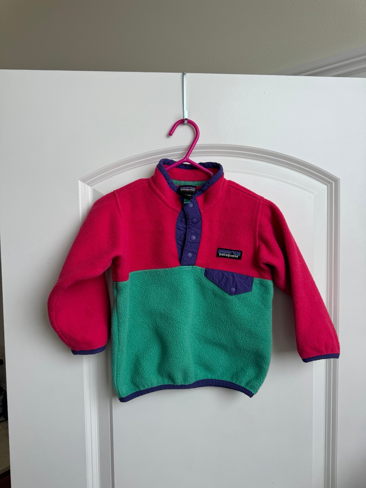 Patagonia toddler Colorblock Synchilla fleece 12-18m